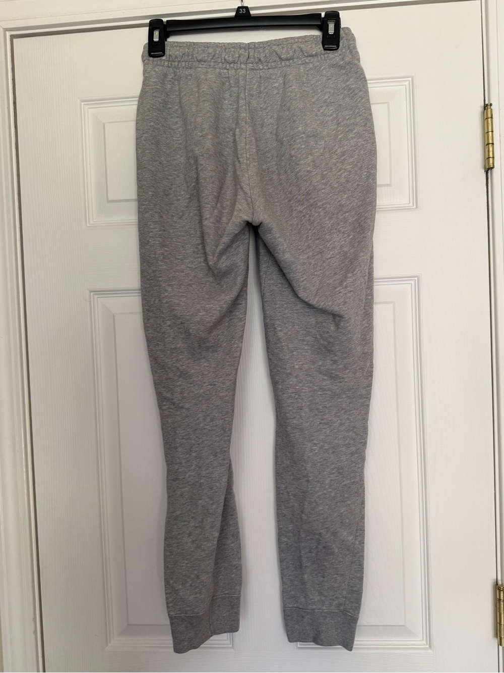 Nike Grey Women's Fleece Joggers with Cuffed Ankles - Picture 3 of 4